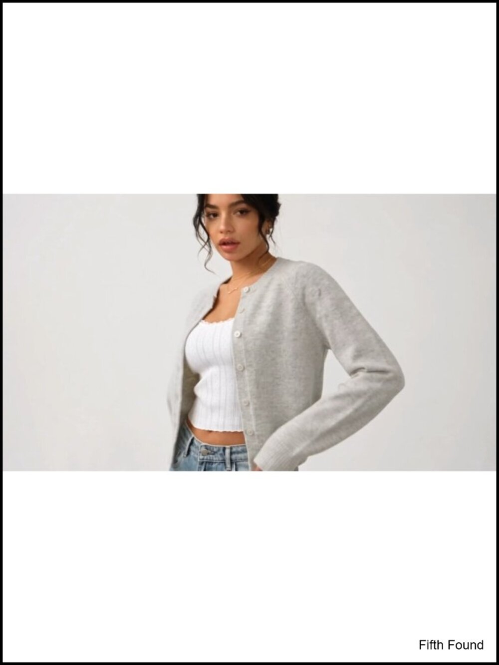 Chunky Cropped Cardigan Sweater Women Raglan Sleeve Button Knit Fall Layering - Picture 6 of 6